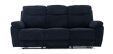 Three Seater Recliner Blue