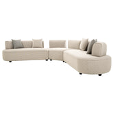 طقم كنب زاوية بيج - MF-2502