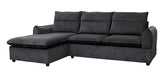 Sectional Sofa Set Left Arm Black