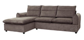 Sectional Sofa Set Left Arm Brown