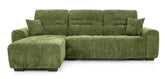 Sectional Sofa Right Chaise Green