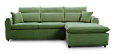 Sectional Sofa Left Chaise Green