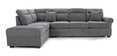 Sectional Sofa Right Chaise W/Storage Gray