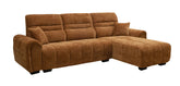 Sectional Sofa Set Right Arm Orange with cushion
