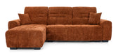 Sectional Sofa Right Chaise Orange