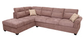 Sectional Sofa Set Orange with Cushion