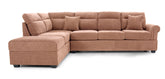 Sectional Sofa Right Chaise W/Storage Orange