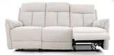 Dimos Sofa Three Seater Manual Recliner CREAM - RR5643AF53D