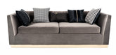 كنب ثلاثي المقاعد لون رمادي - YM-S7066