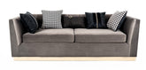 طقم كنب فاخر رمادي 3+2+1+1 - YM-S7066
