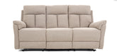 Dimos Sofa Three Seater Manual Recliner WHEAT - RR5643AF53D