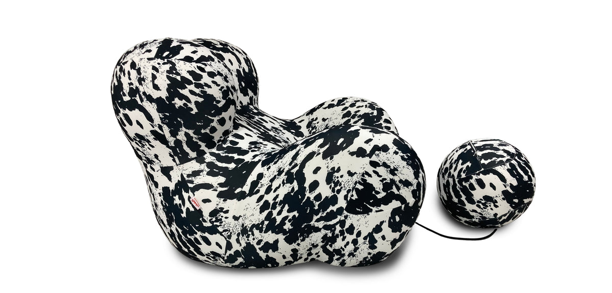 كنب كرسي مضغوط أسود - WKVZ08