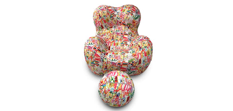 كنب كرسي مضغوط أحمر - WKVZ08