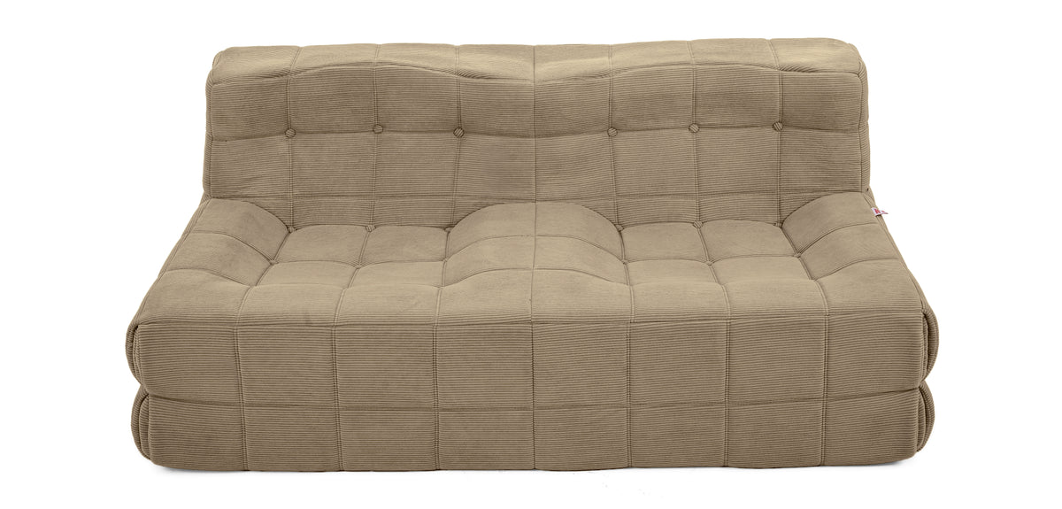 Dimos Couch Couch Compressed Two Seater Beige - WKVZ20