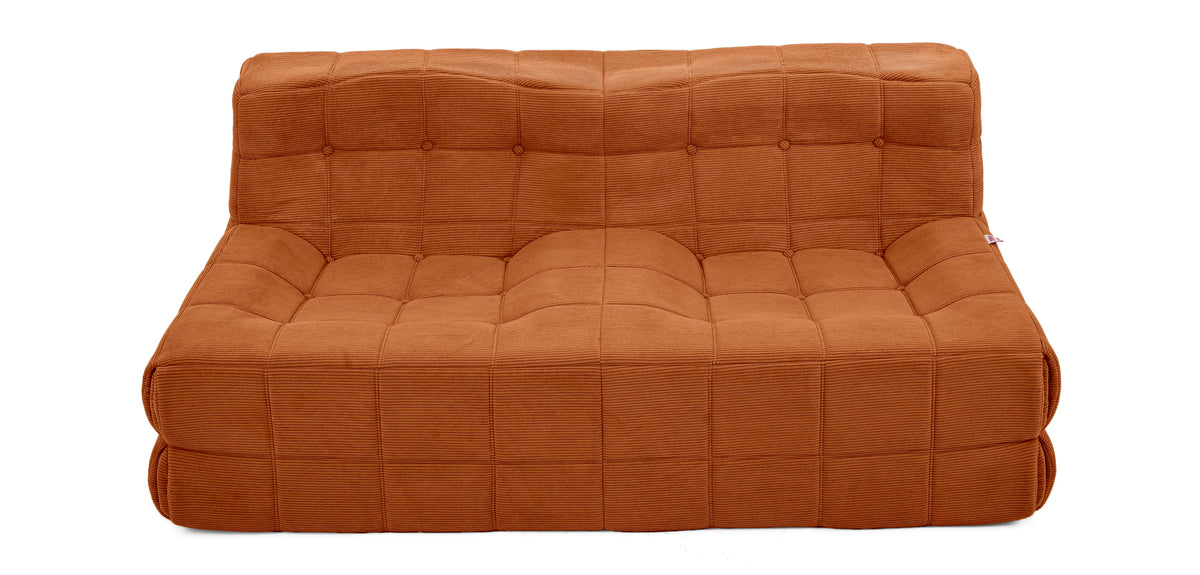 Dimos Couch Compressed Two Seater Brown - WKVZ20