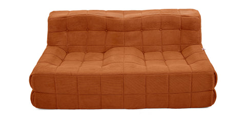 Dimos Couch Compressed Two Seater Brown - WKVZ20