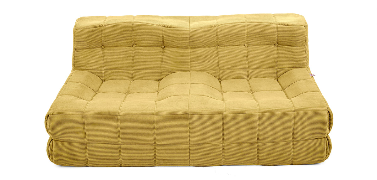 Dimos Couch Compressed Two Seater Yellow - WKVZ20
