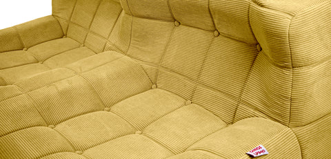 Dimos Couch Compressed Two Seater Yellow - WKVZ20
