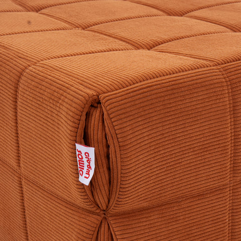 Dimos Compressed Ottoman Brown - WKVZ20