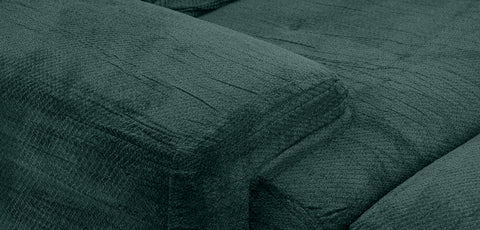 كنب زاوية ثلاثي المقاعد مضغوط لون زيتي - HY-Y201