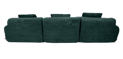 كنب زاوية ثلاثي المقاعد مضغوط لون زيتي - HY-Y201