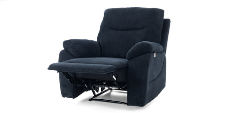Dimos Sofa One Seater Manual Recliner Blue - D2290