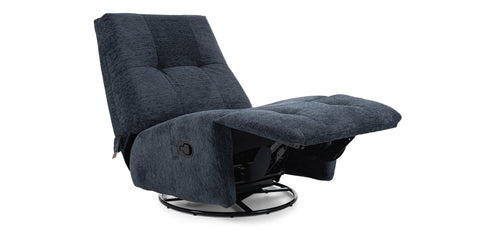 Dimos Single Seater Manual Recliner Navy Blue- CR0449CF71N