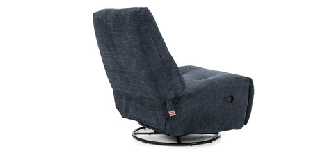 Dimos Single Seater Manual Recliner Navy Blue- CR0449CF71N