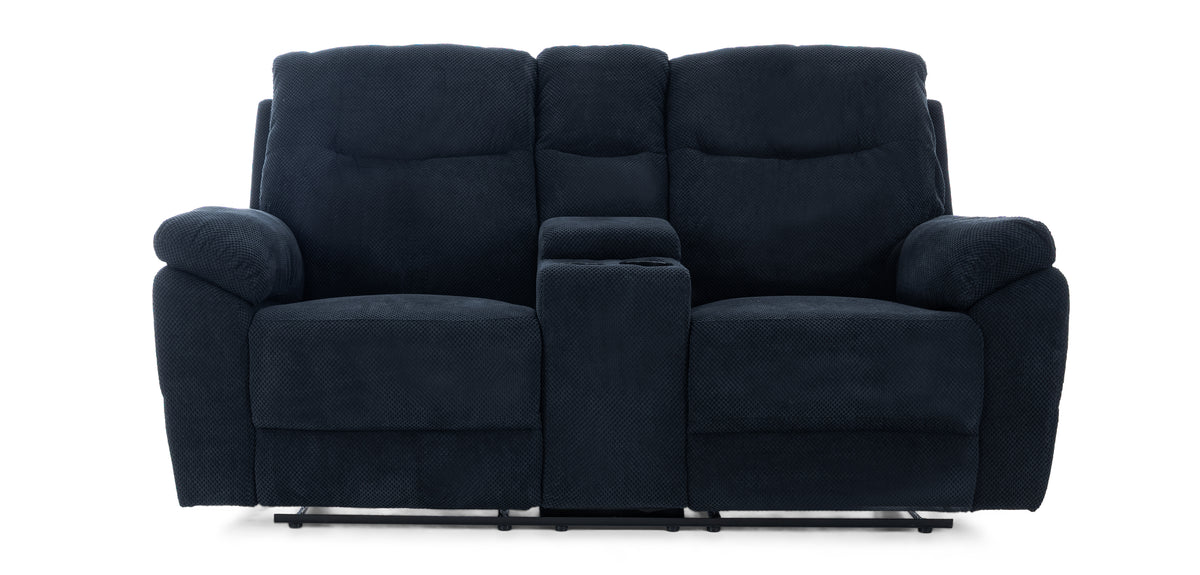 Two Seater Recliner Blue