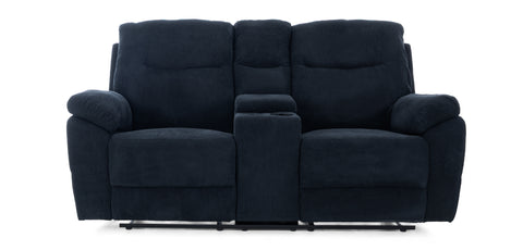 Two Seater Recliner Blue