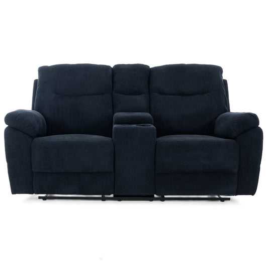 Dimos Sofa Two Seater Manual Recliner Blue - D2290 4028