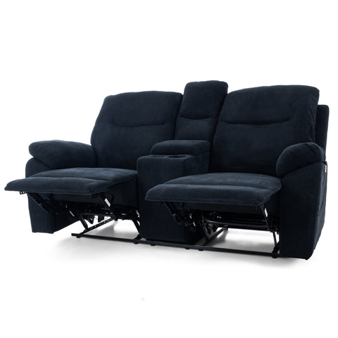 Dimos Sofa Two Seater Manual Recliner Blue - D2290