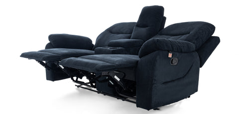 Dimos Sofa Two Seater Manual Recliner Blue - D2290