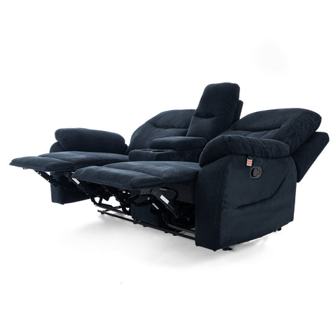 Dimos Sofa Two Seater Manual Recliner Blue - D2290