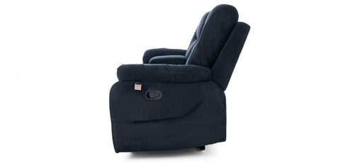 Dimos Sofa Two Seater Manual Recliner Blue - D2290