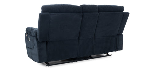Dimos Sofa Two Seater Manual Recliner Blue - D2290