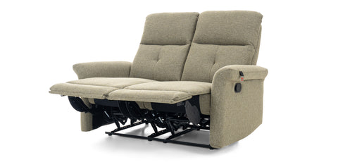 Dimos Sofa Two Seater Manual Recliner Green - D2290