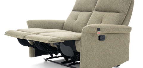 Dimos Sofa Two Seater Manual Recliner Green - D2290