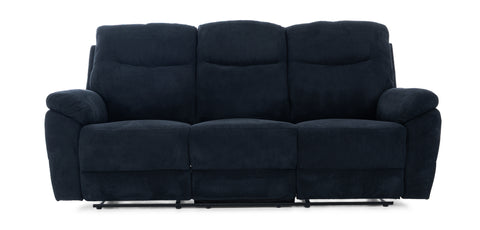 Three Seater Recliner Blue