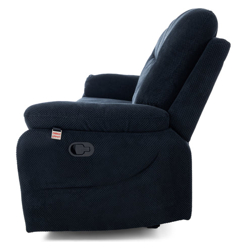 Dimos Sofa Three Seater Manual Recliner Blue - D2290