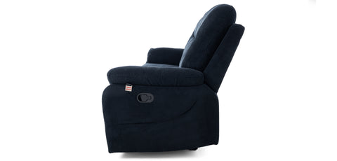 Dimos Sofa Three Seater Manual Recliner Blue - D2290