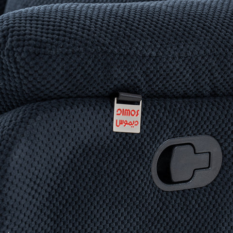Dimos Sofa Three Seater Manual Recliner Blue - D2290