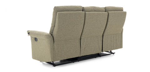 Dimos Sofa Three Seater Manual Recliner Green - D2290