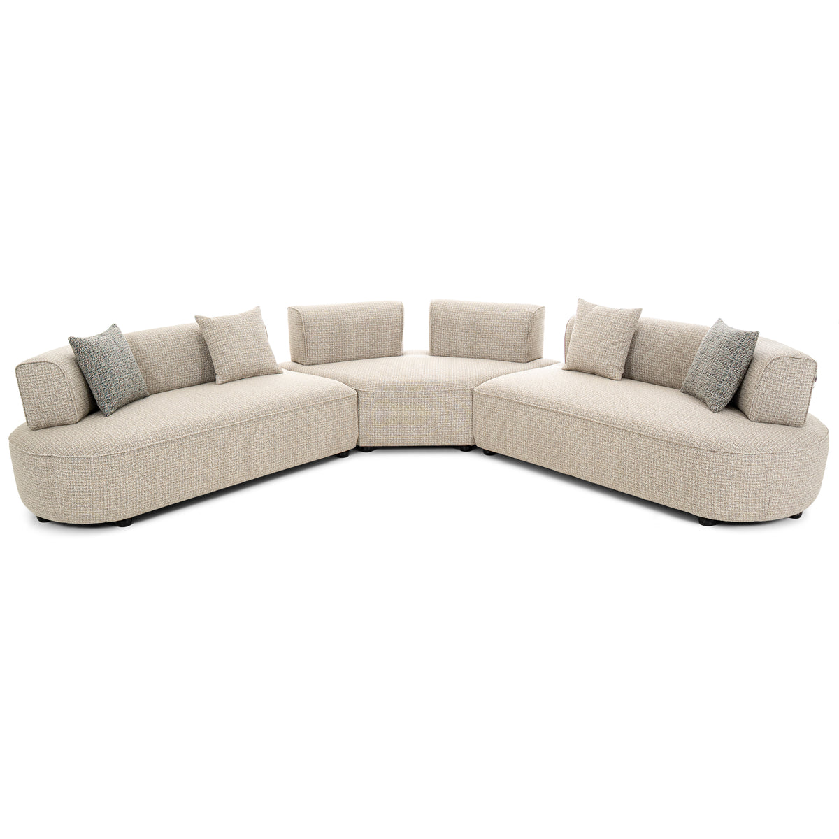 Dimos Sectional 5-Seater Sofa Set Beige - MF-2502