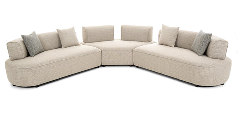 طقم كنب زاوية بيج - MF-2502