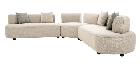 طقم كنب زاوية بيج - MF-2502