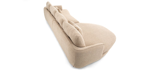 Dimos Sectional Set L-Chaise BEIGE - V1893C