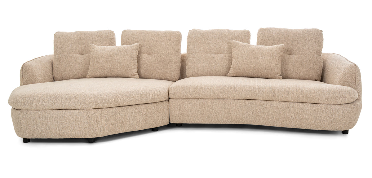 Dimos Sectional Set L-Chaise BEIGE - V1893C