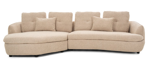 Dimos Sectional Set L-Chaise BEIGE - V1893C