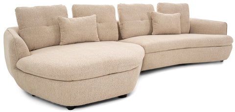 Dimos Sectional Set L-Chaise BEIGE - V1893C